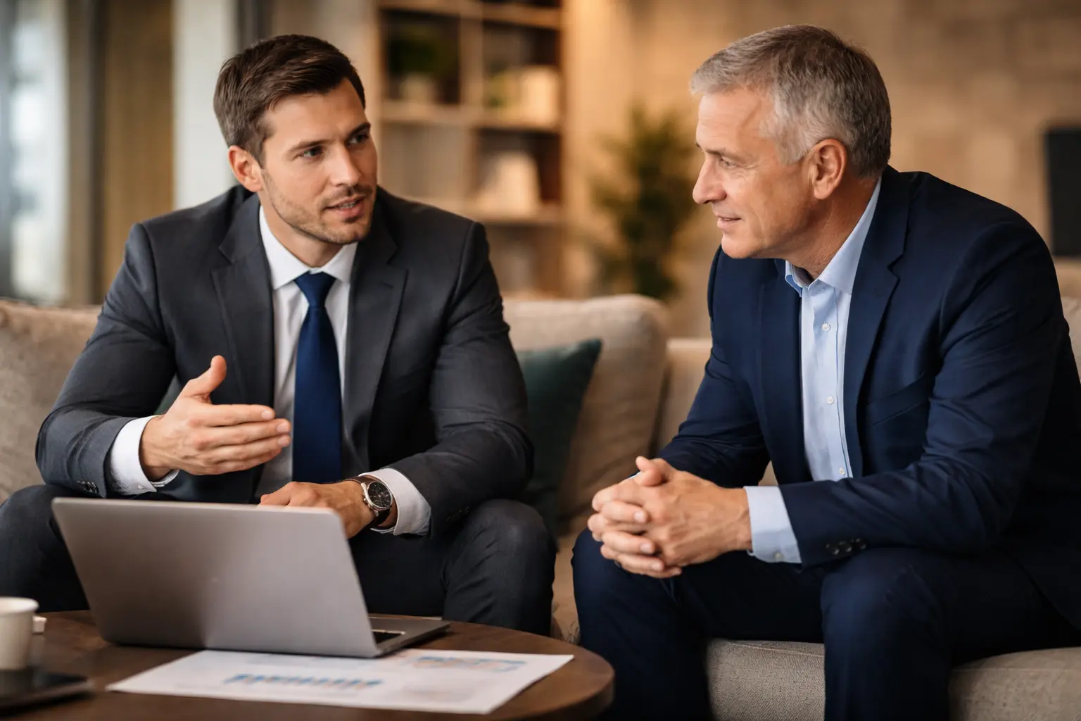 Strategic business consultation and expert discussion